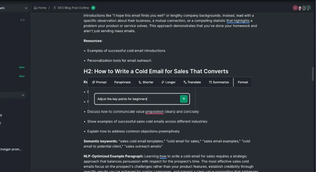 Juma AI writing tool